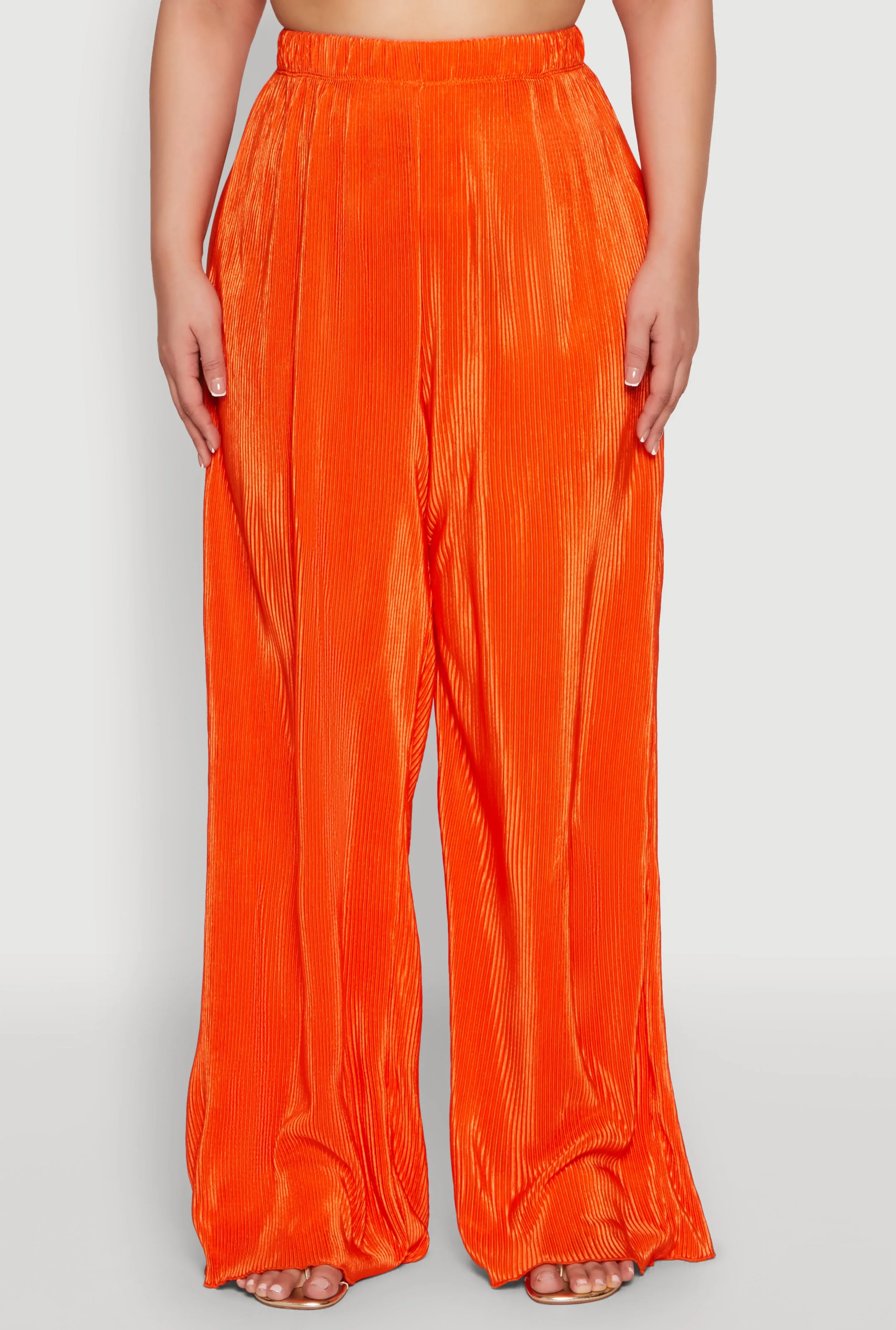 Plus Size Plisse Palazzo Pants sold by Rainbow product image thumbnail 3