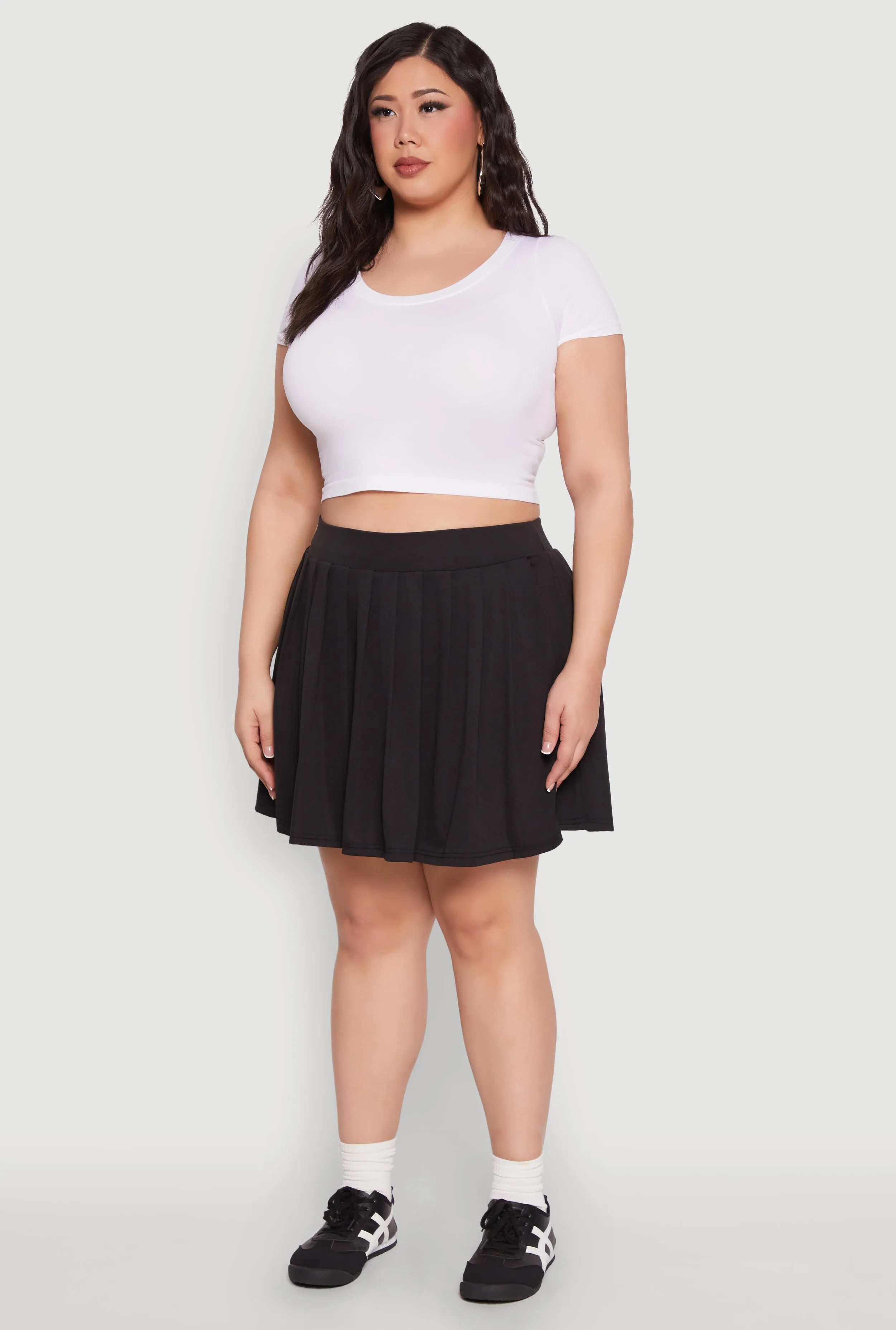 Plus Size Pleated Tennis Skirt sold by Rainbow product image thumbnail 3