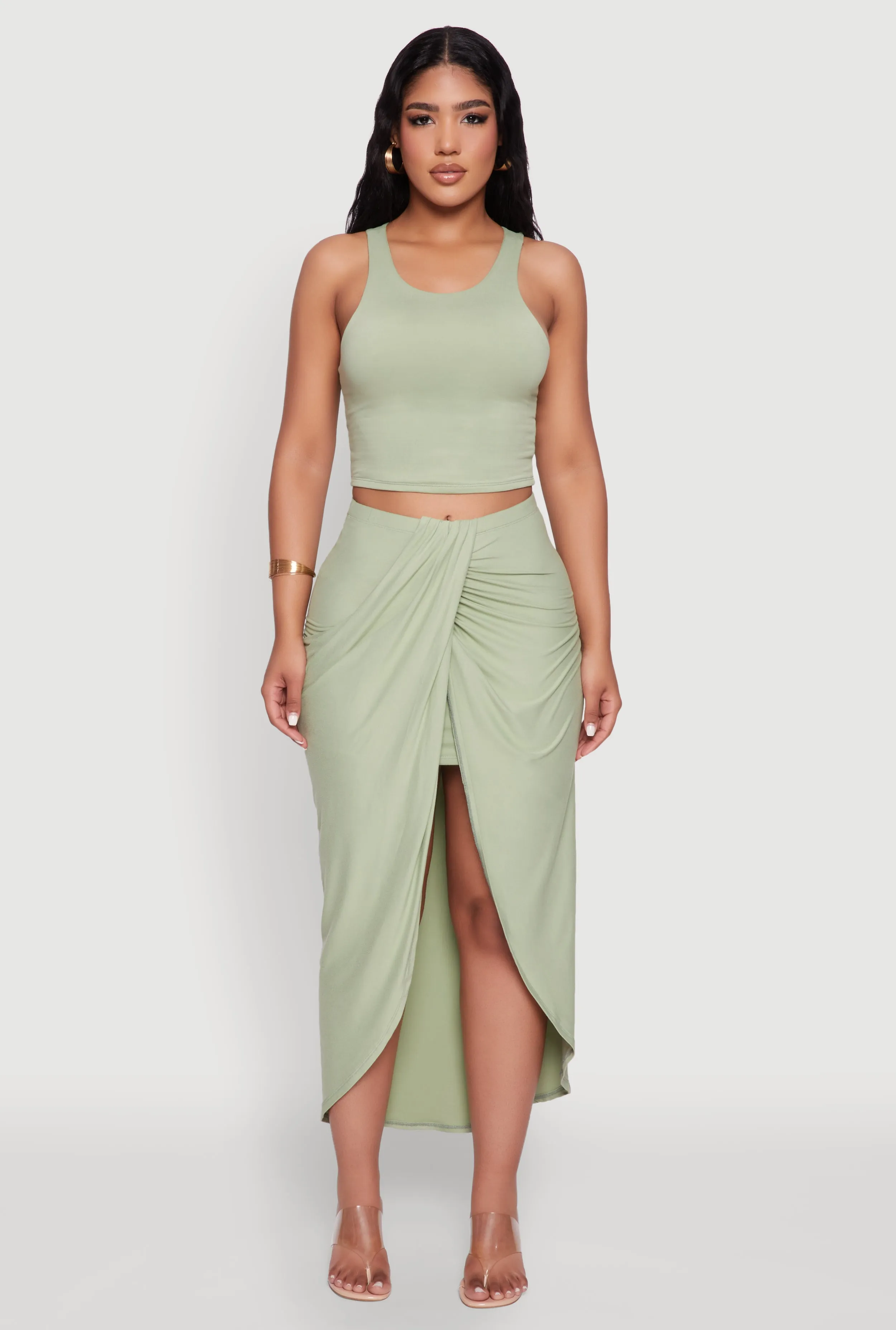 Soft Knit Cropped Tank Top sold by Rainbow product image thumbnail 2