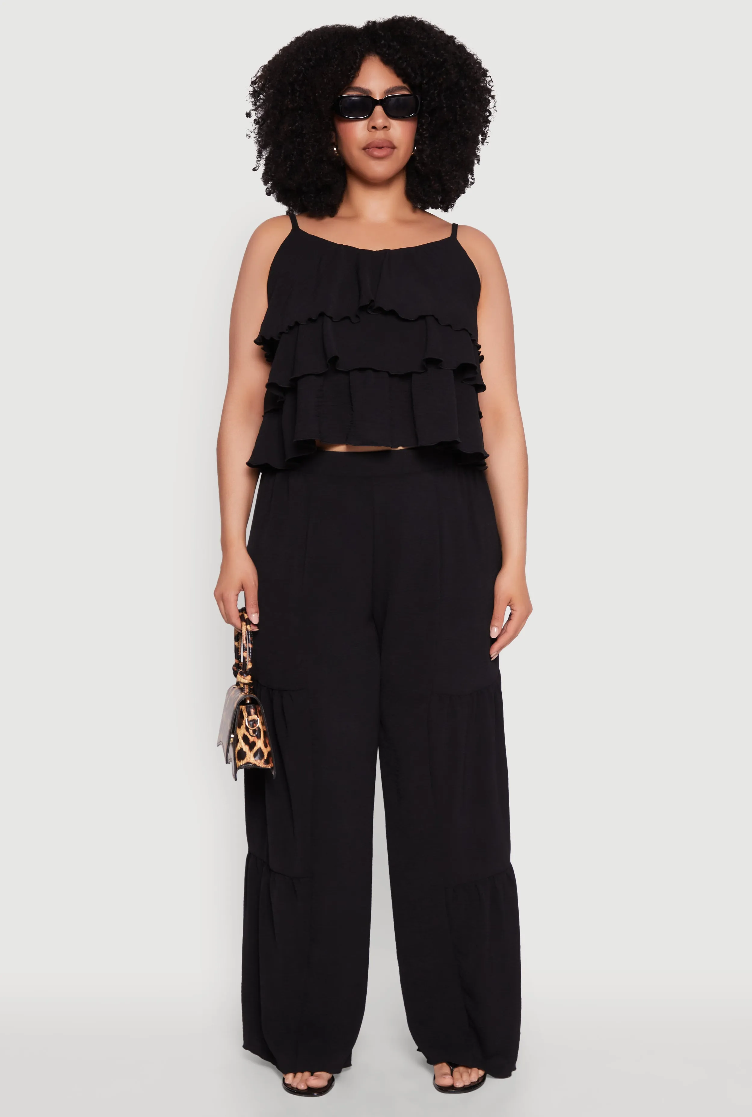 Plus Size Airy Tiered Cami sold by Rainbow product image thumbnail 3