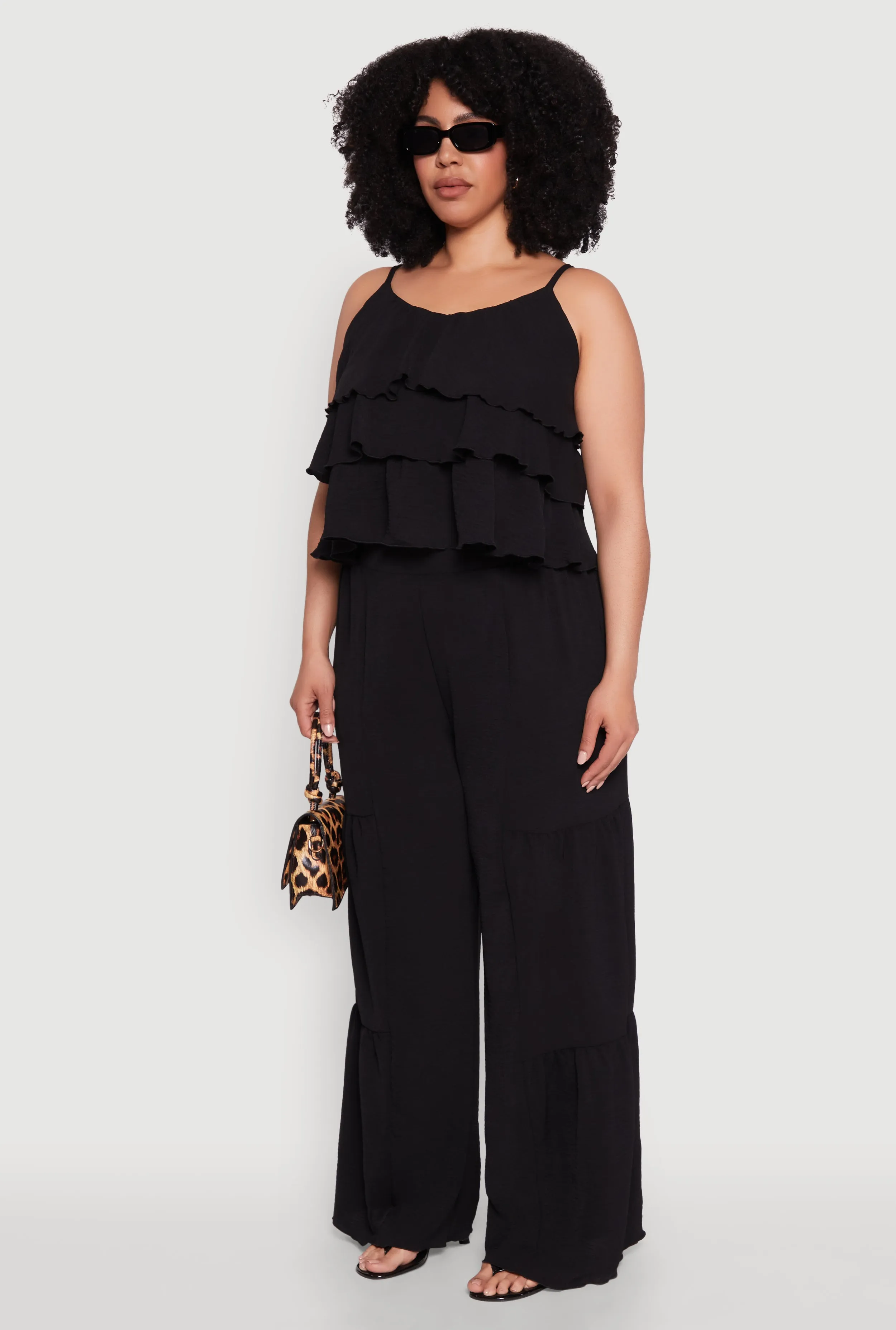 Plus Size Airy Tiered Cami sold by Rainbow product image thumbnail 5