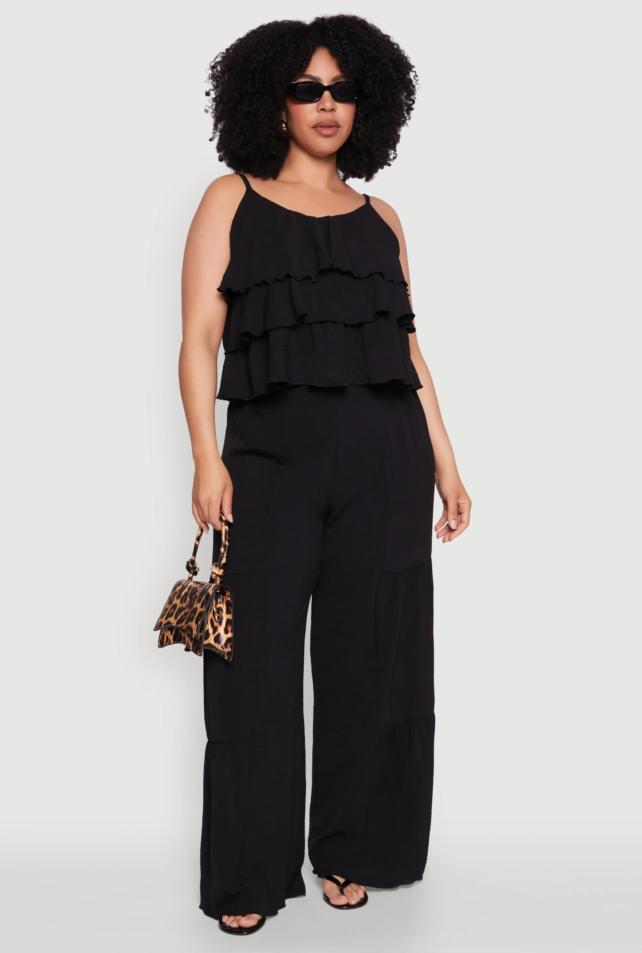 Plus Size Airy Tiered Cami sold by Rainbow product image thumbnail 2