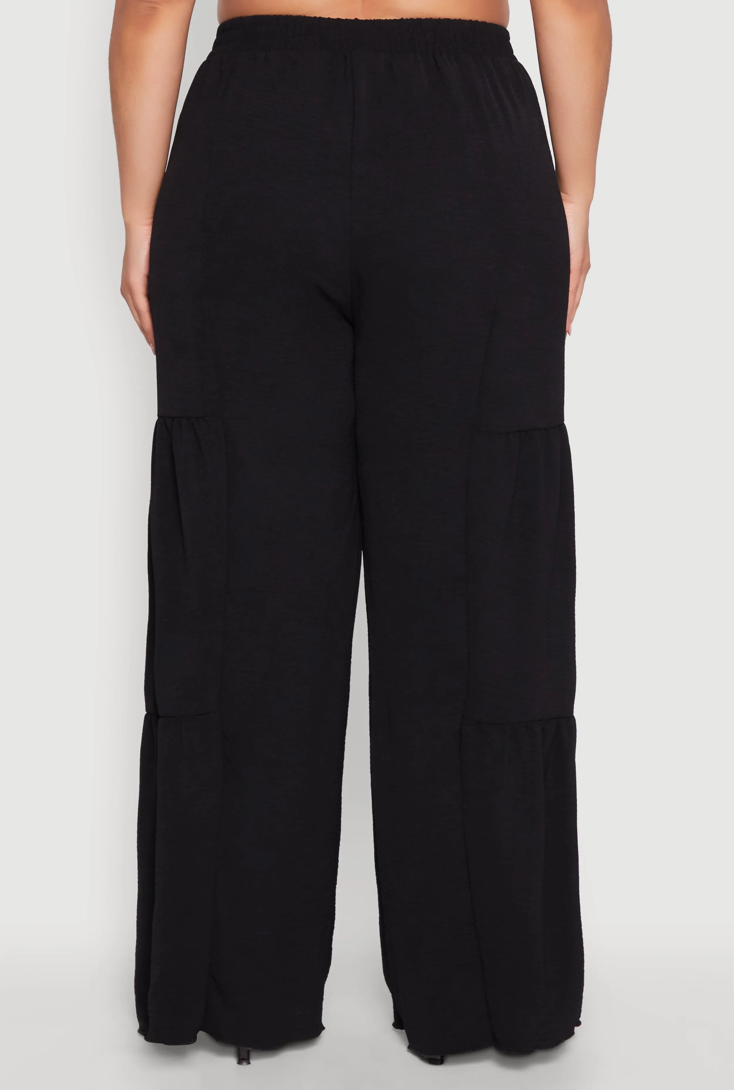 Plus Size Airy Tiered Palazzo Pants sold by Rainbow product image thumbnail 5