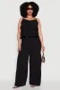 Plus Size Airy Tiered Palazzo Pants sold by Rainbow