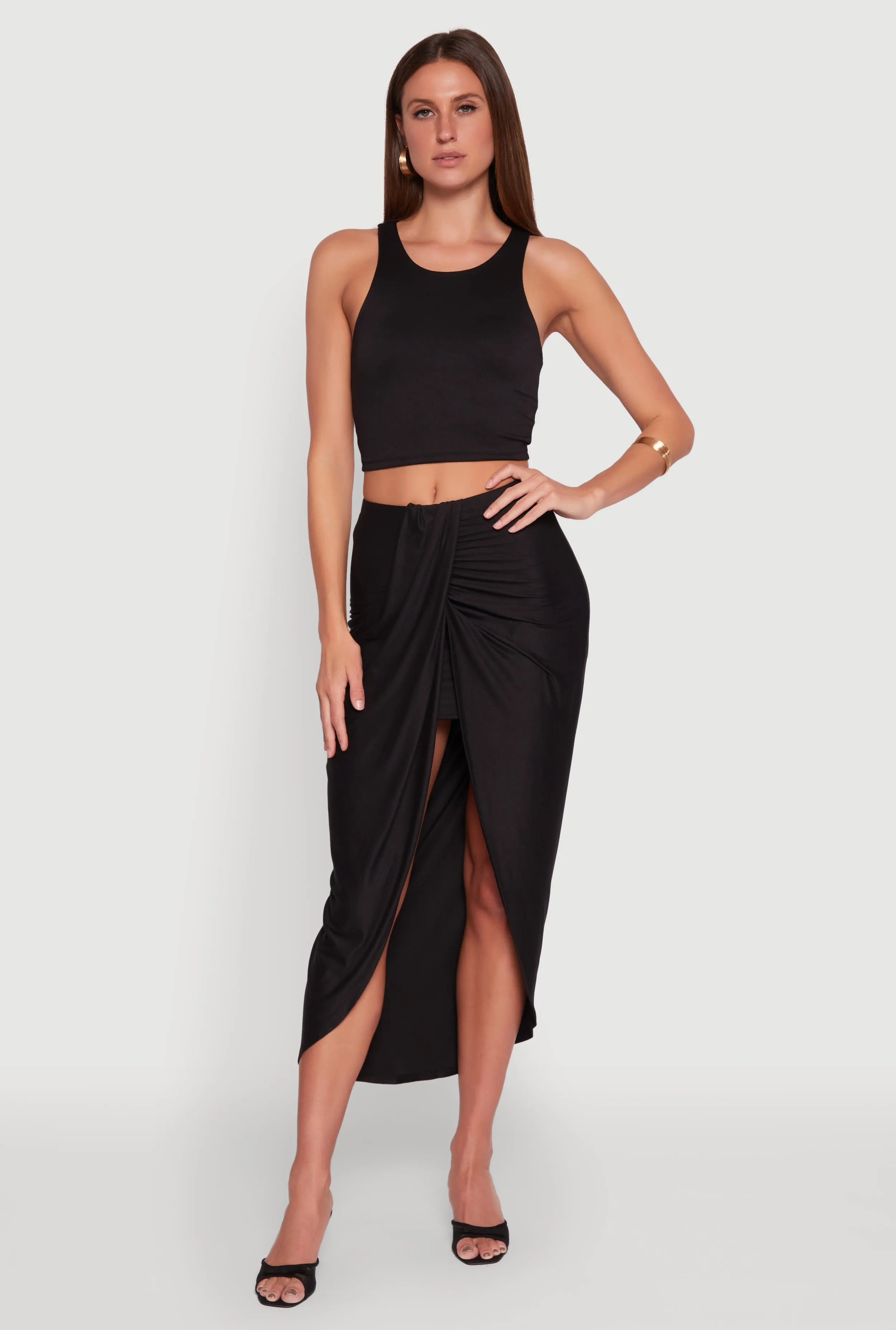 Soft Knit Cropped Tank Top sold by Rainbow product image thumbnail 2
