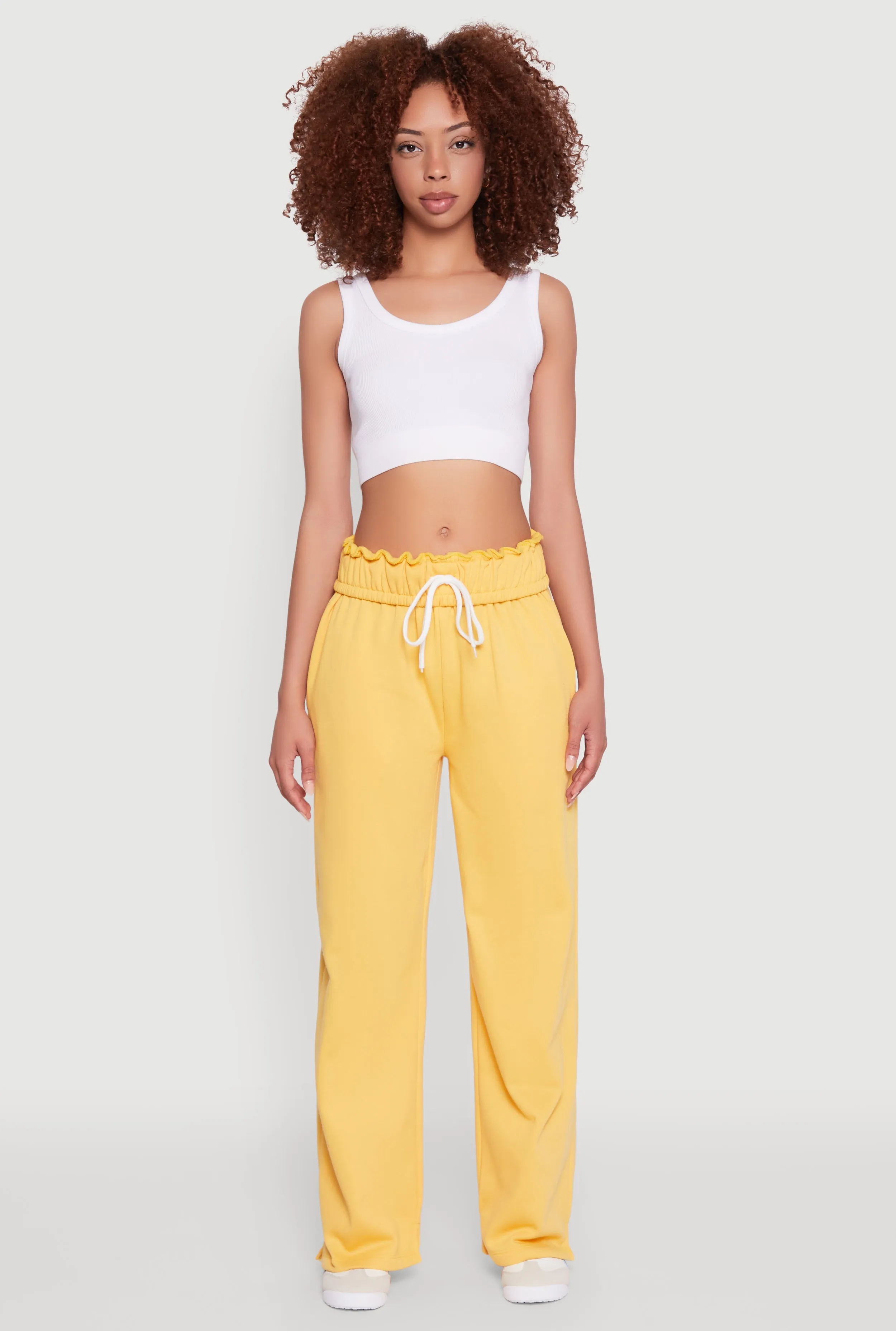 Drawstring Paper Bag Waist Sweatpants sold by Rainbow product image thumbnail 2