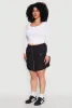 Plus Size Zip Front Cargo Pocket Skirt sold by Rainbow