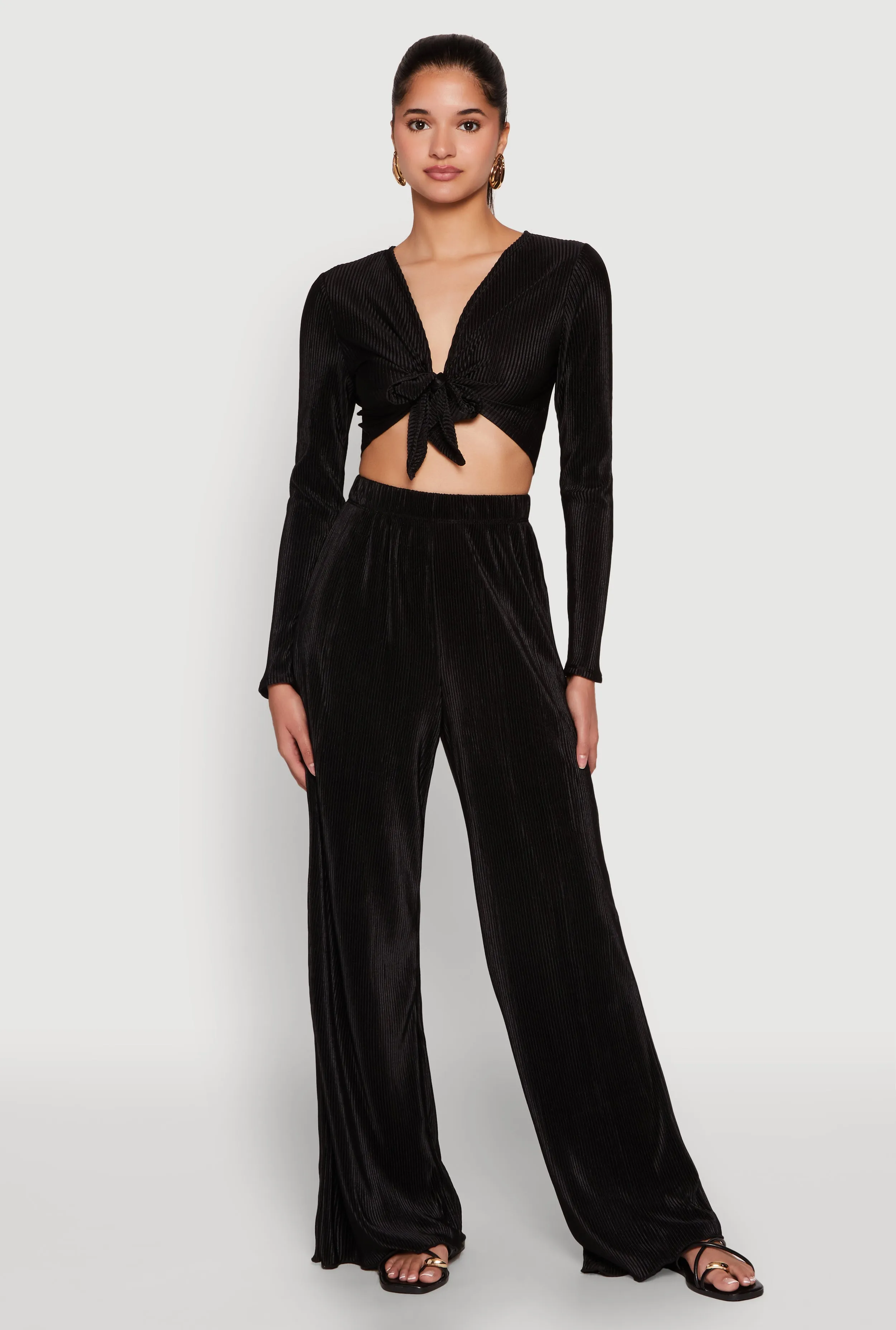 Plisse Wide Leg Pants sold by Rainbow product image thumbnail 2