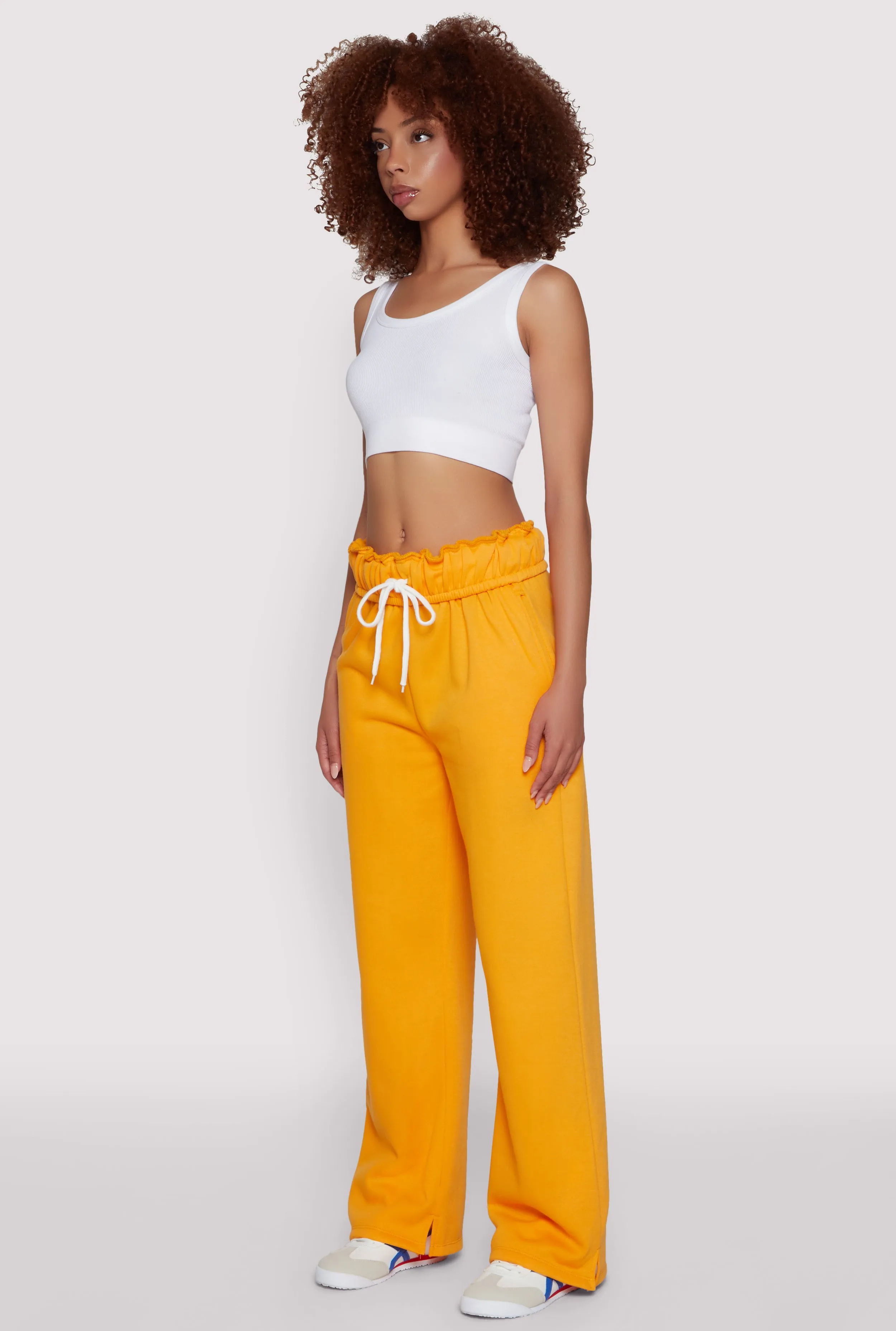 Drawstring Paper Bag Waist Sweatpants sold by Rainbow product image thumbnail 3