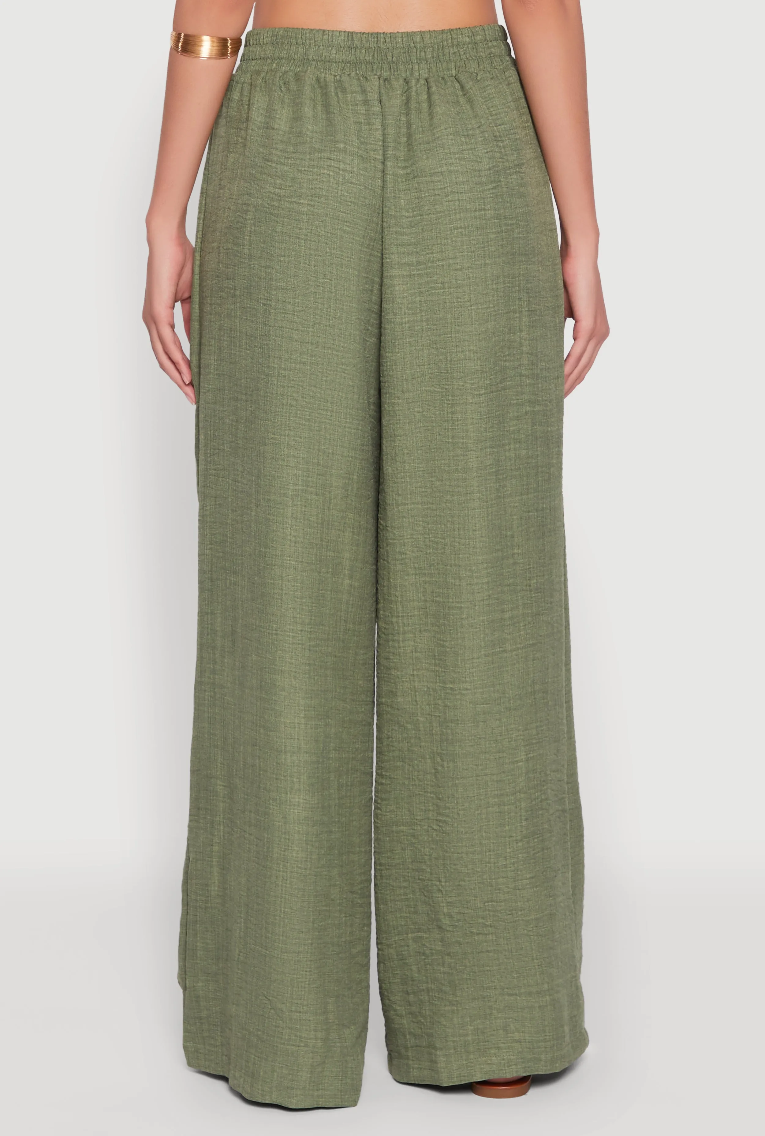 High Waisted Pleated Palazzo Pants sold by Rainbow product image thumbnail 5
