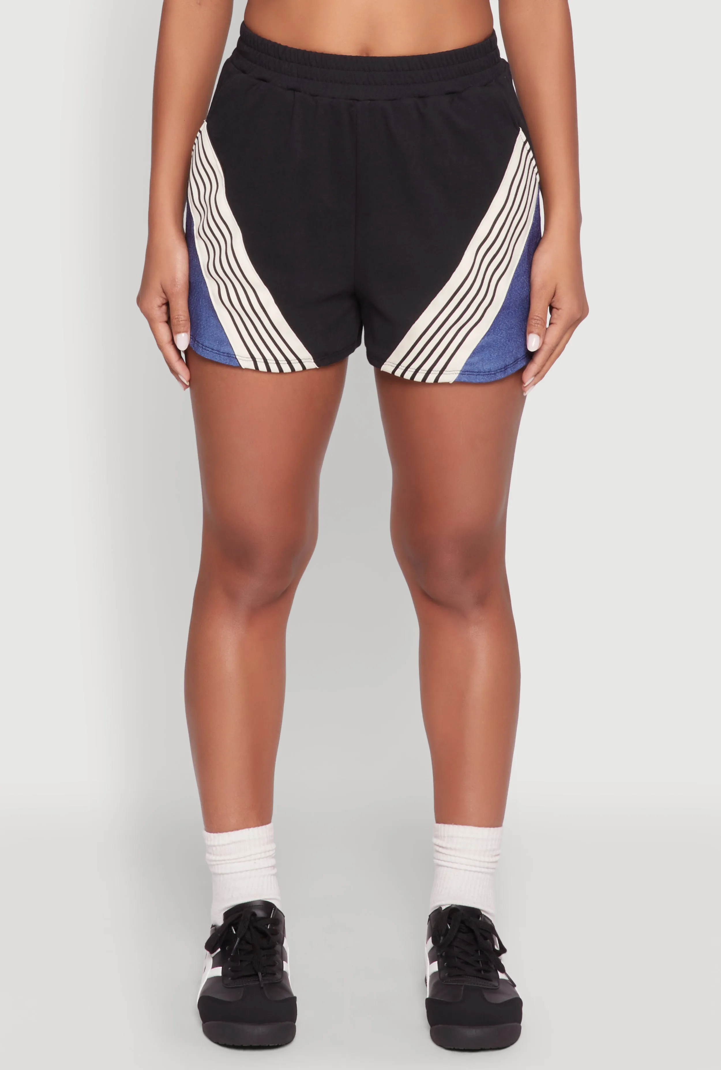 Color Block Stripe Detail Shorts sold by Rainbow product image thumbnail 3