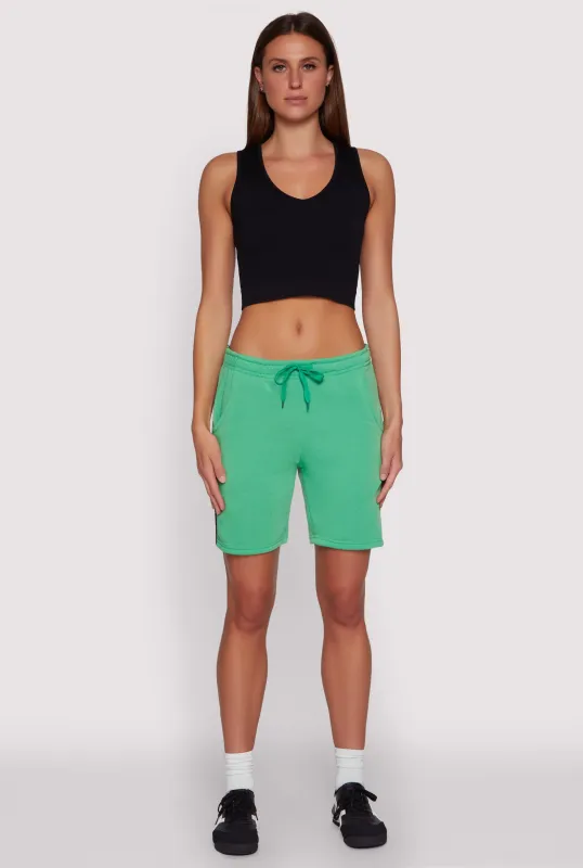 Varsity Stripe Sweatshorts sold by Rainbow