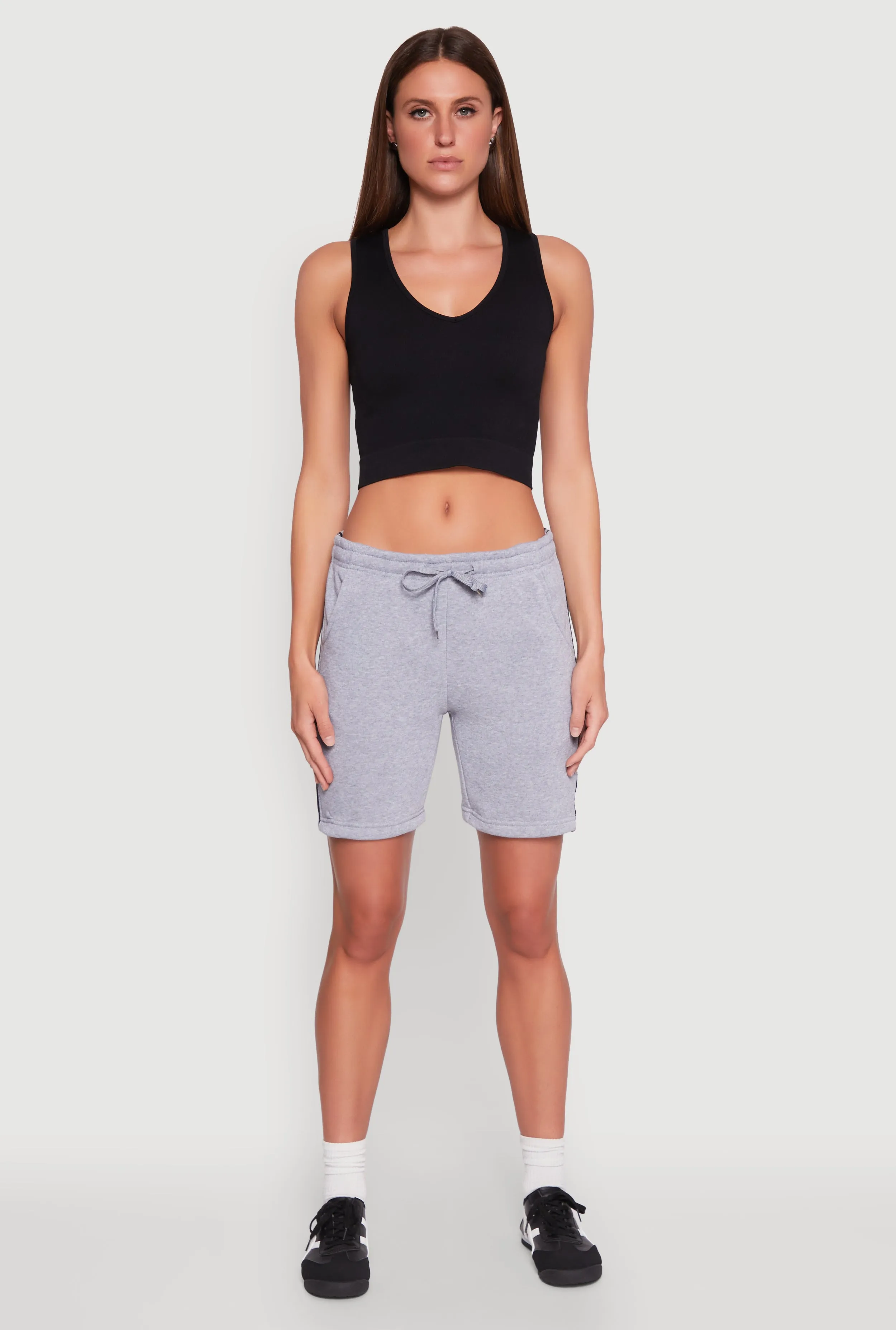 Varsity Stripe Sweatshorts sold by Rainbow product image thumbnail 2