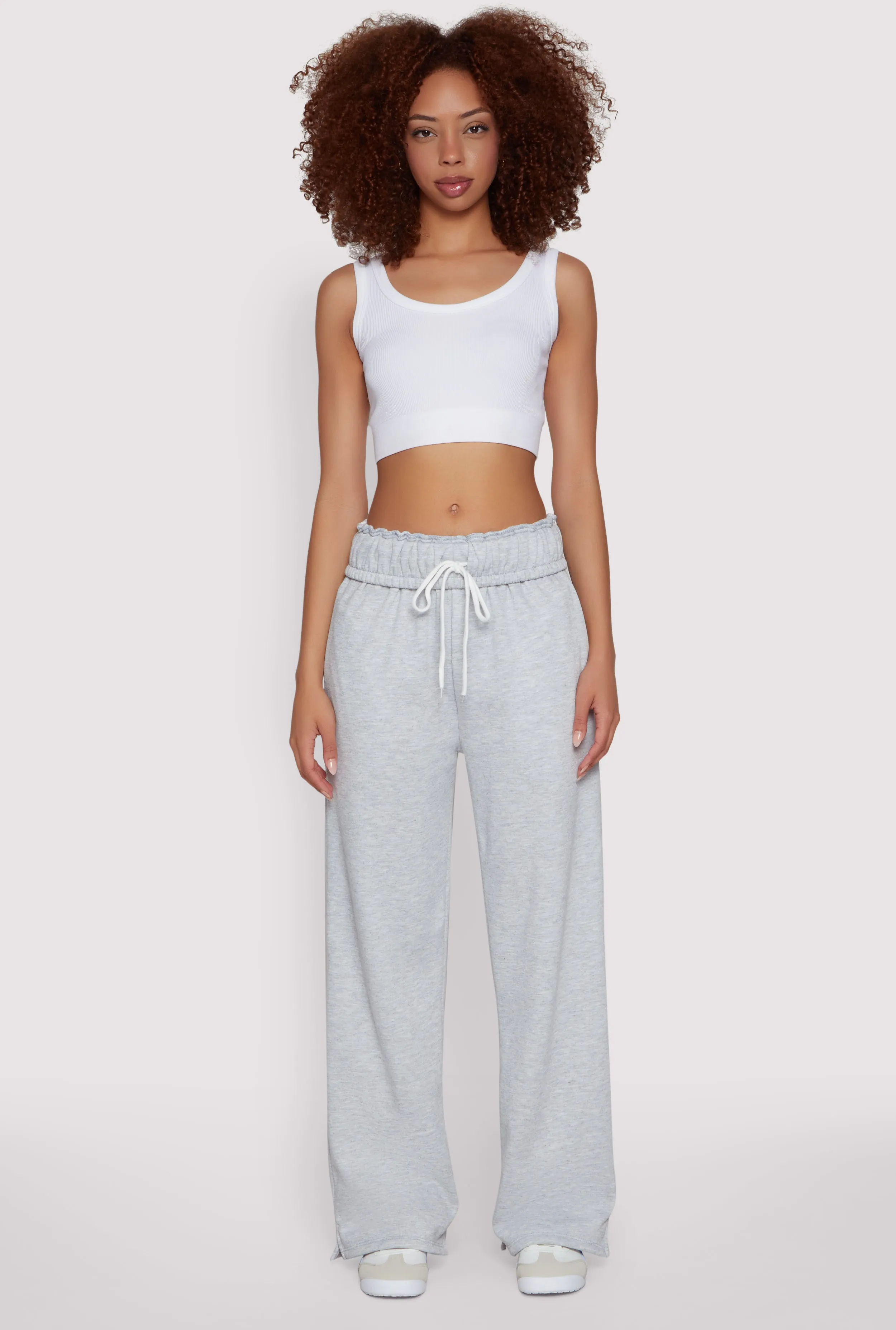 Drawstring Paper Bag Waist Sweatpants sold by Rainbow product image thumbnail 2