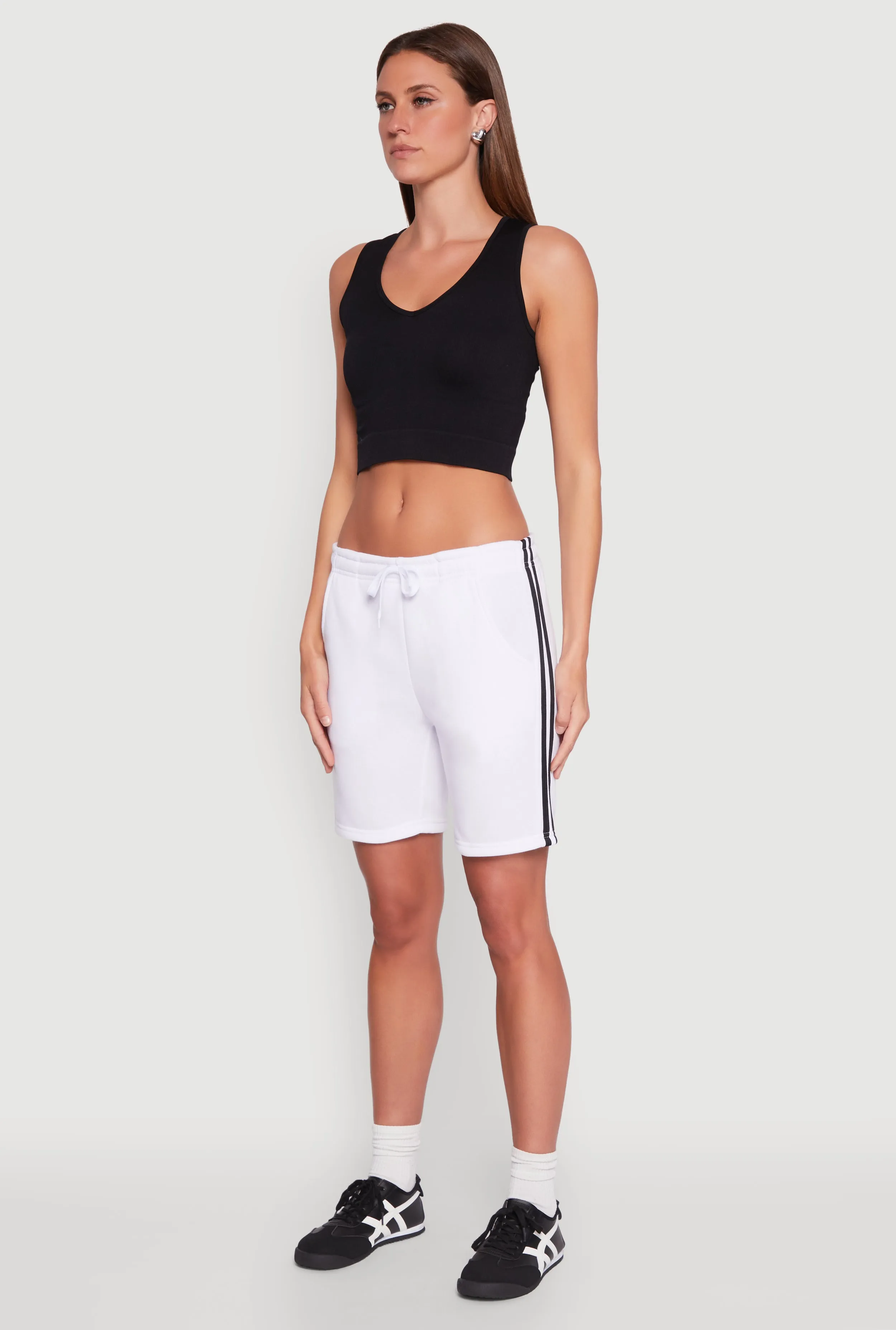 Varsity Stripe Sweatshorts sold by Rainbow product image thumbnail 3