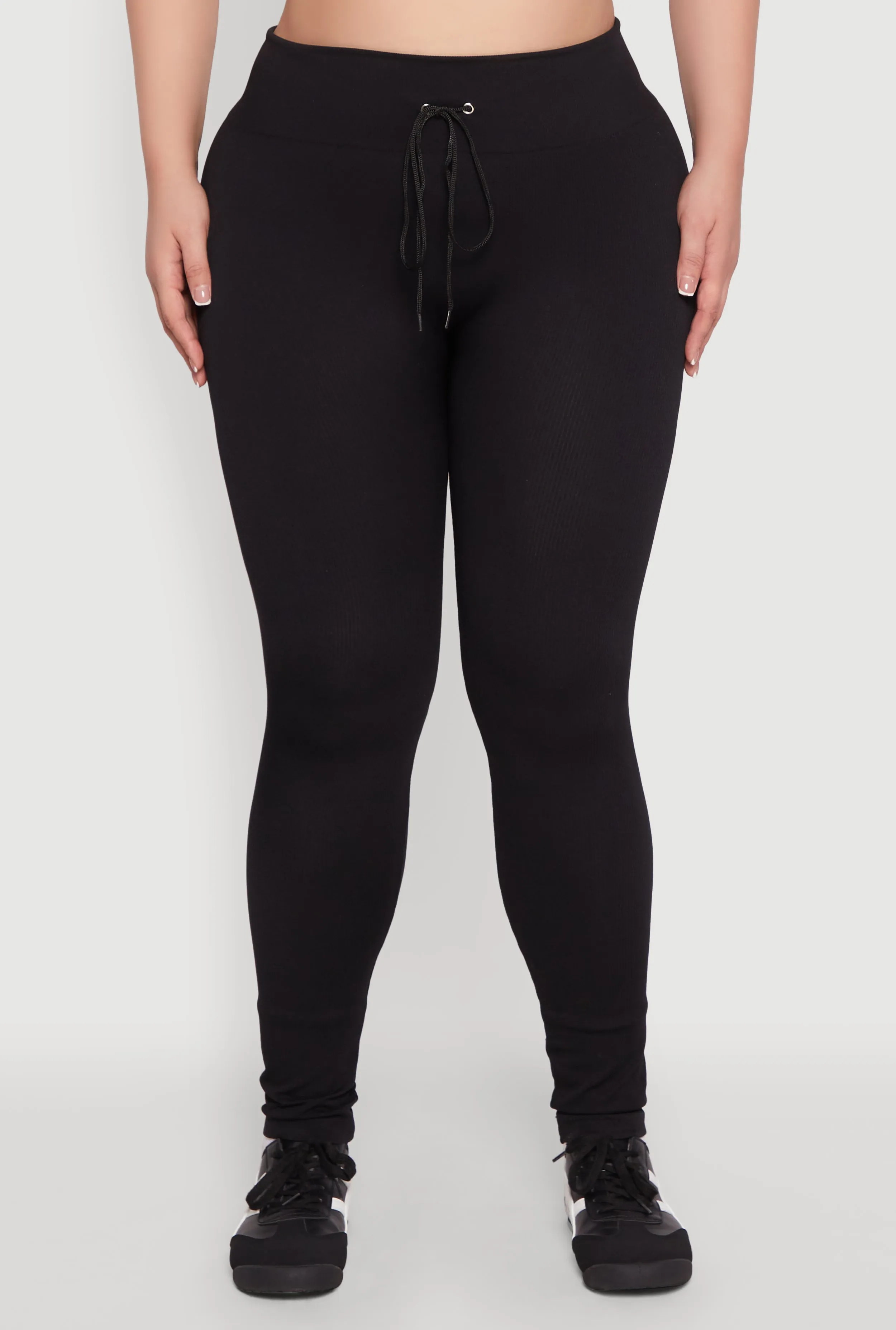 Plus Size Seamless Drawstring Waist Leggings sold by Rainbow product image thumbnail 3