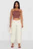 Elastic Waist Drawstring Hem Joggers sold by Rainbow