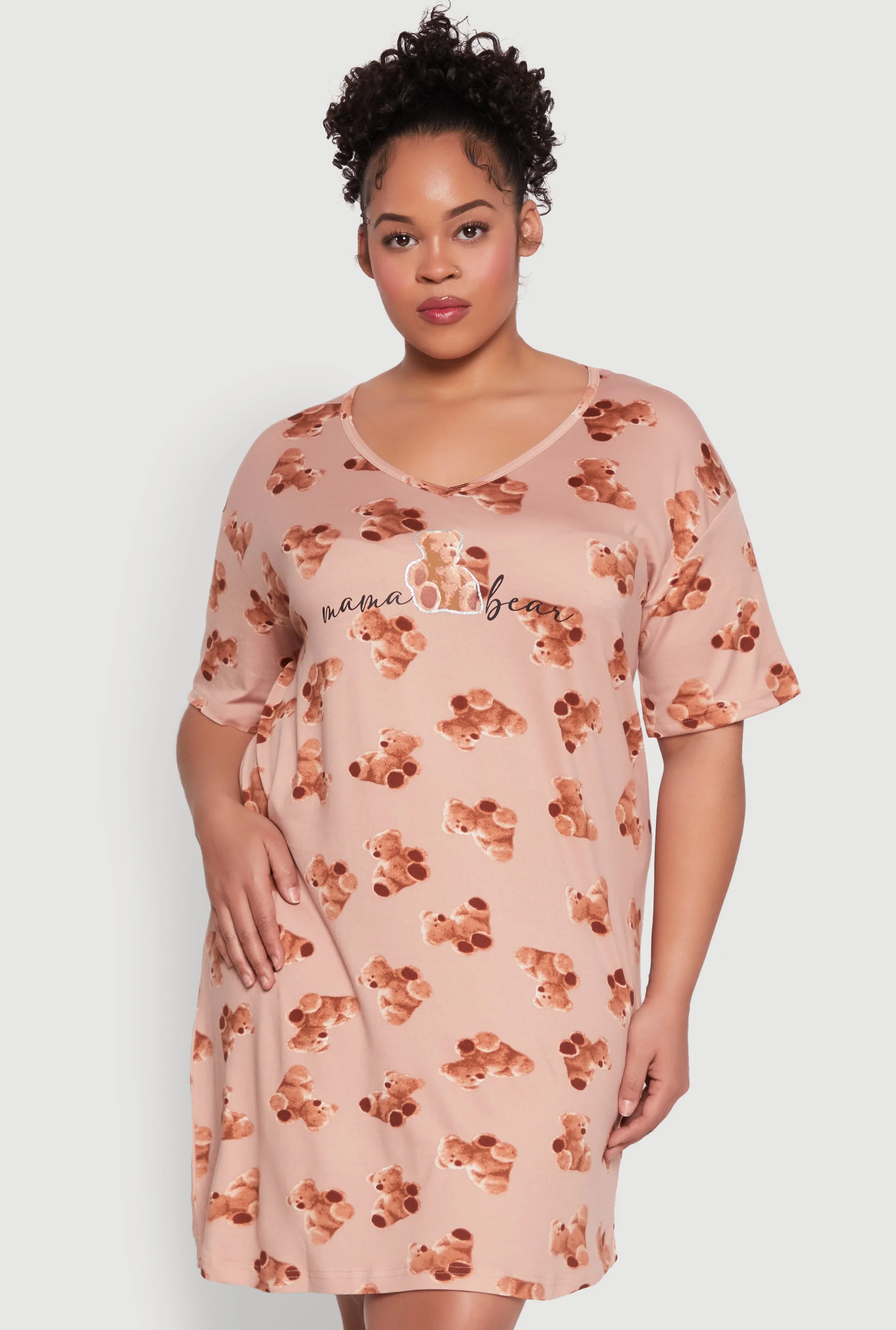 Plus Size Mama Bear Graphic Sleepshirt sold by Rainbow product image thumbnail 2