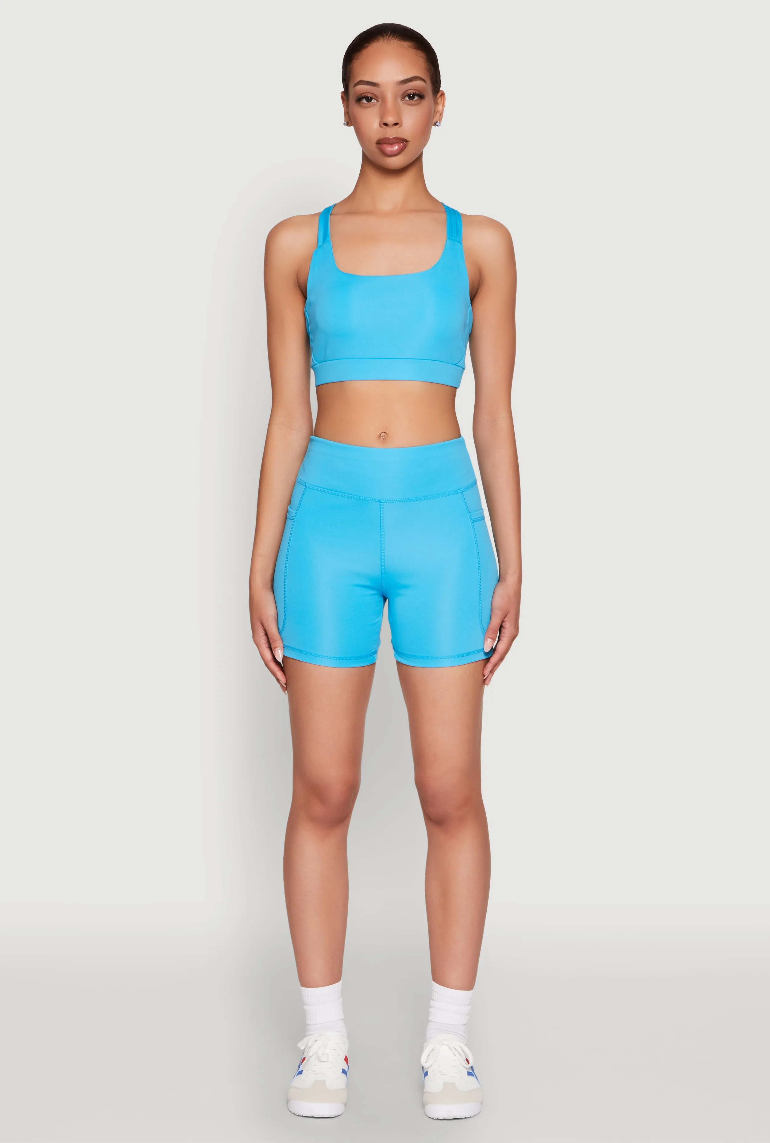 Side Zip Pocket Biker Shorts sold by Rainbow product image thumbnail 2