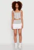 Contrast Corset Detail Crop Top sold by Rainbow
