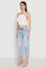 Seamless Laser Cut Cropped Halter Top sold by Rainbow