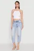 Seamless Laser Cut Cropped Halter Top sold by Rainbow