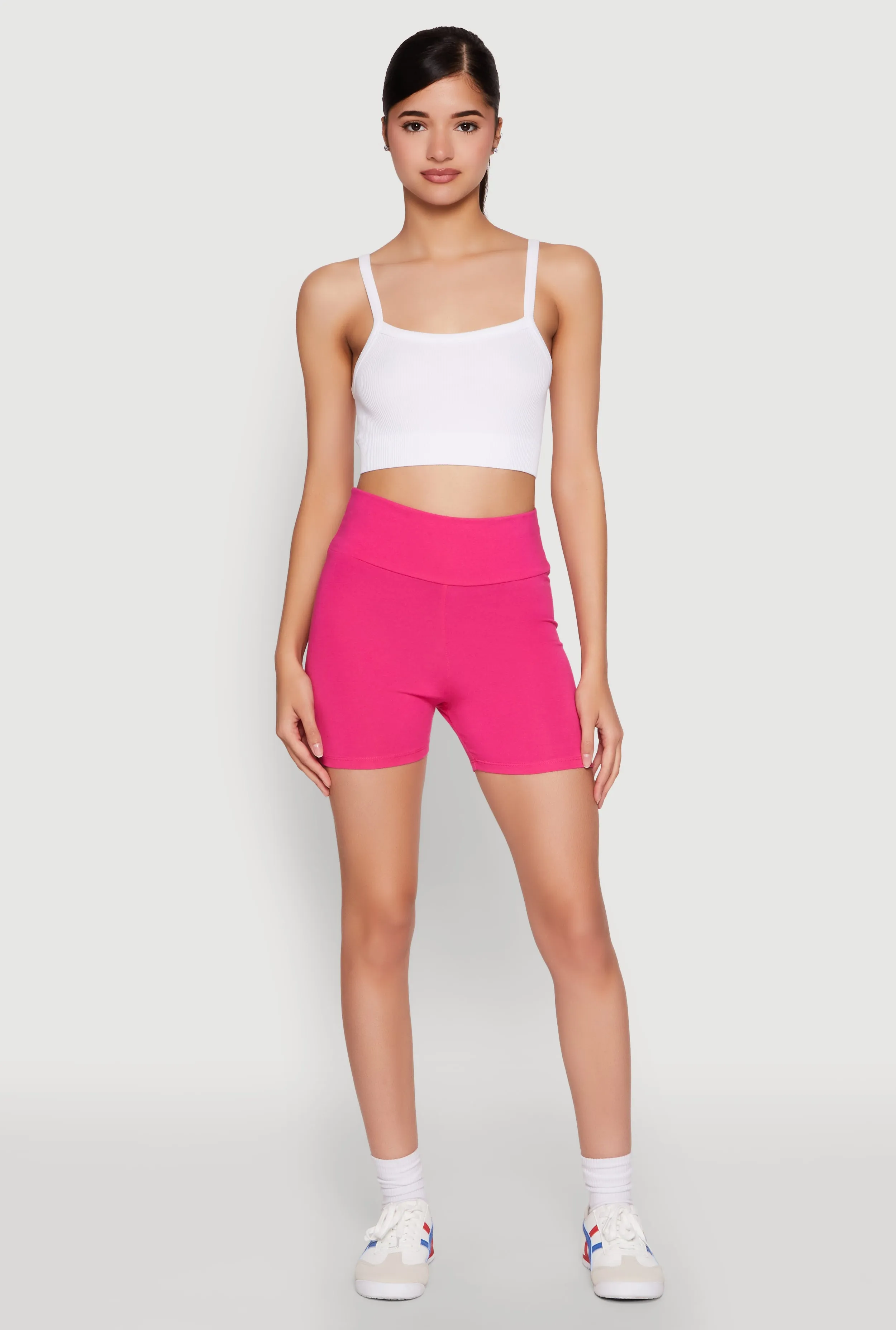 Seamless Ribbed Knit Cropped Cami sold by Rainbow
