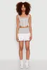 Color Block Ruffled Tiered Mini Skirt sold by Rainbow
