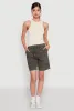 Poplin Drawstring Bermuda Shorts sold by Rainbow