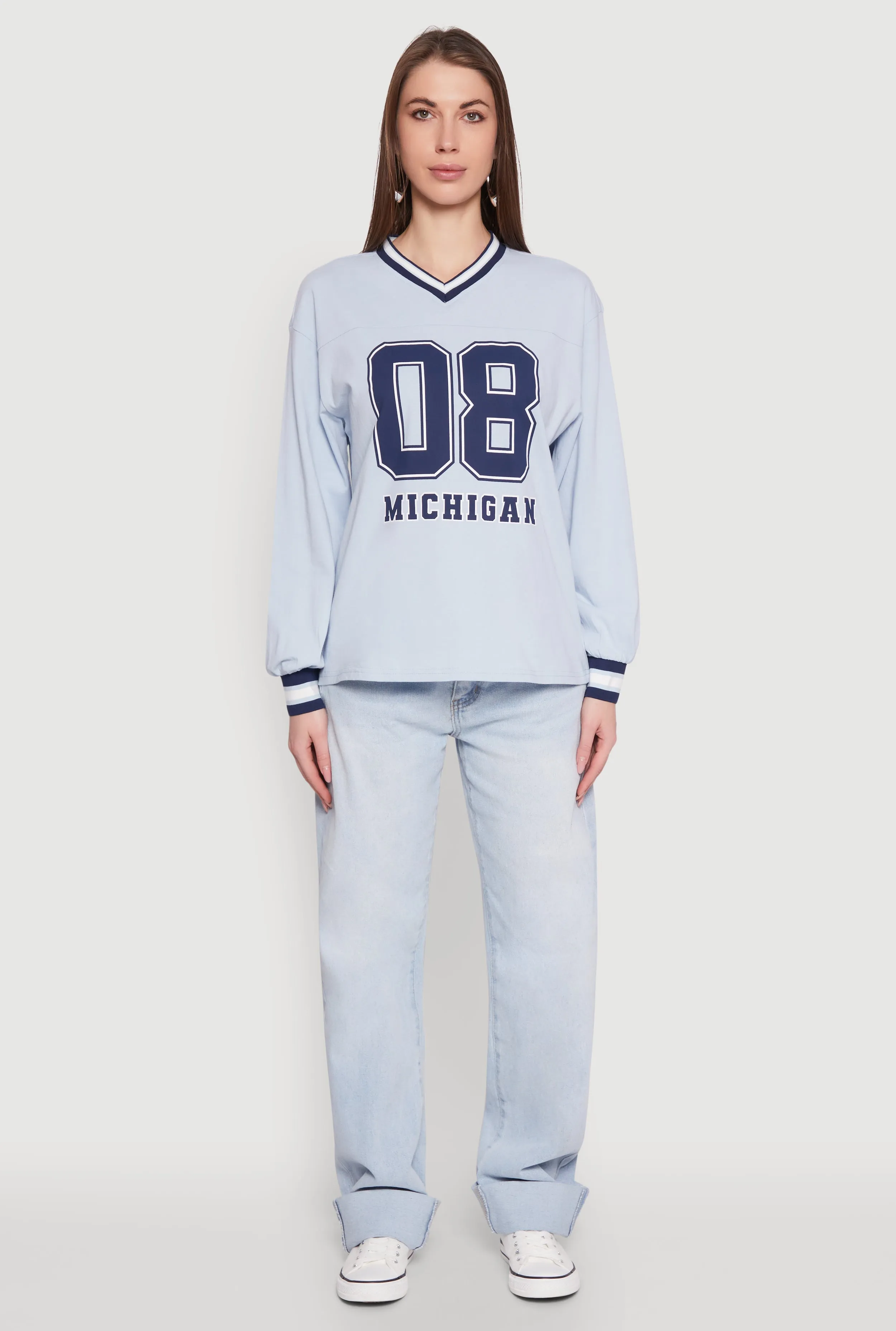 Almost Famous Varsity Graphic Long Sleeve Top sold by Rainbow product image thumbnail 3