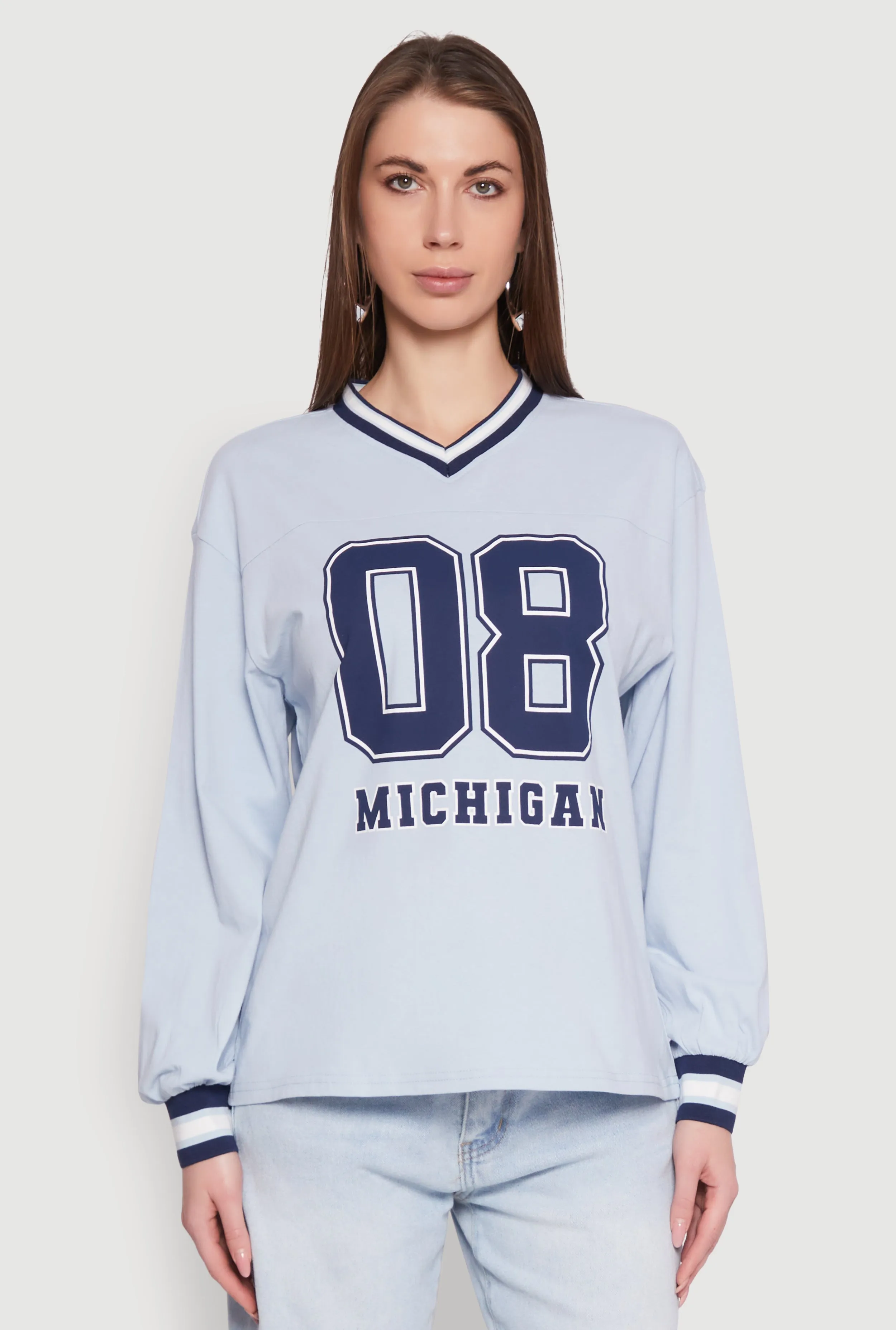 Almost Famous Varsity Graphic Long Sleeve Top sold by Rainbow product image thumbnail 2