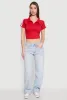 Since 1984 Graphic Cropped Polo Shirt sold by Rainbow