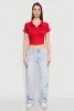 Since 1984 Graphic Cropped Polo Shirt sold by Rainbow