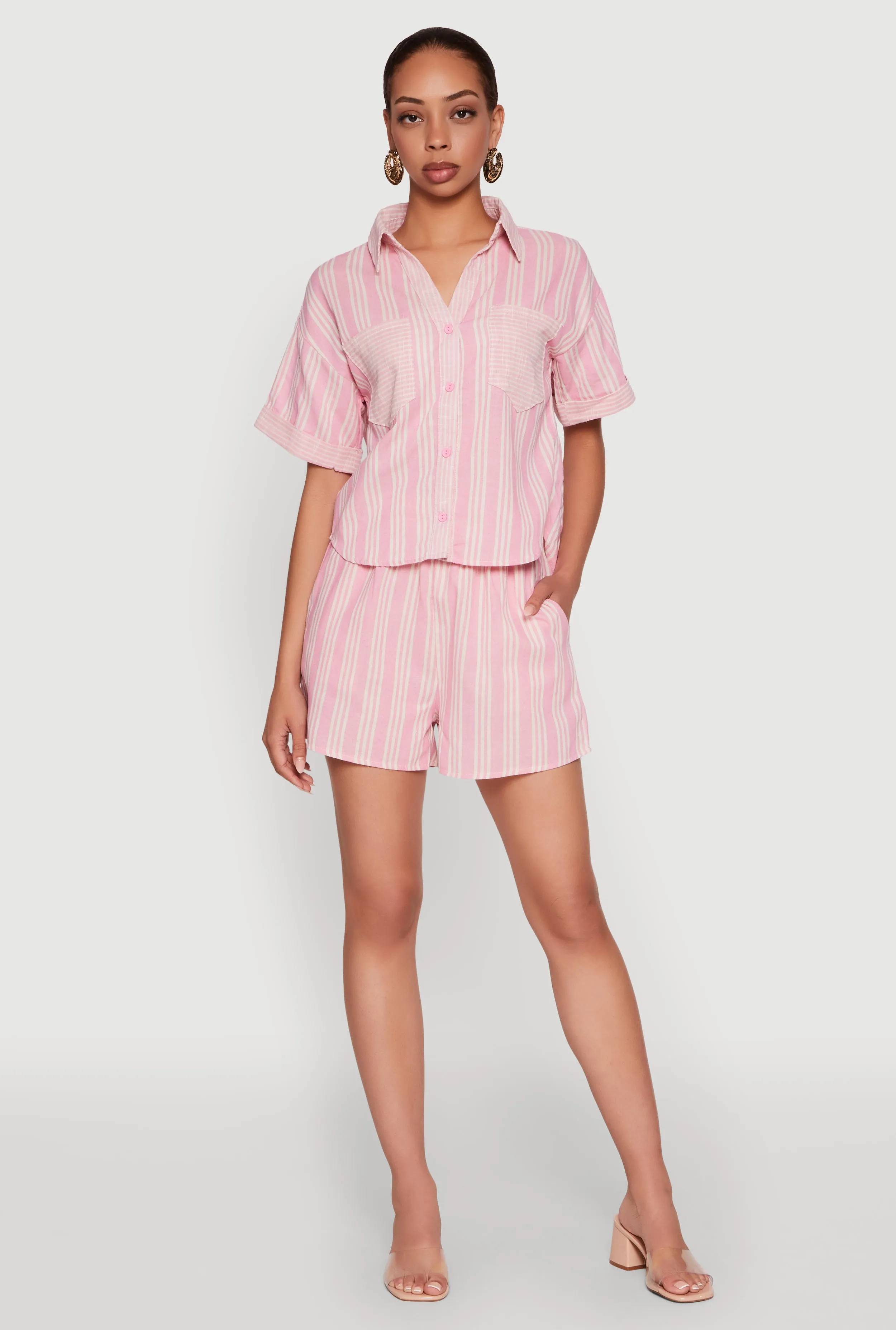 Linen Striped Shirt sold by Rainbow product image thumbnail 2