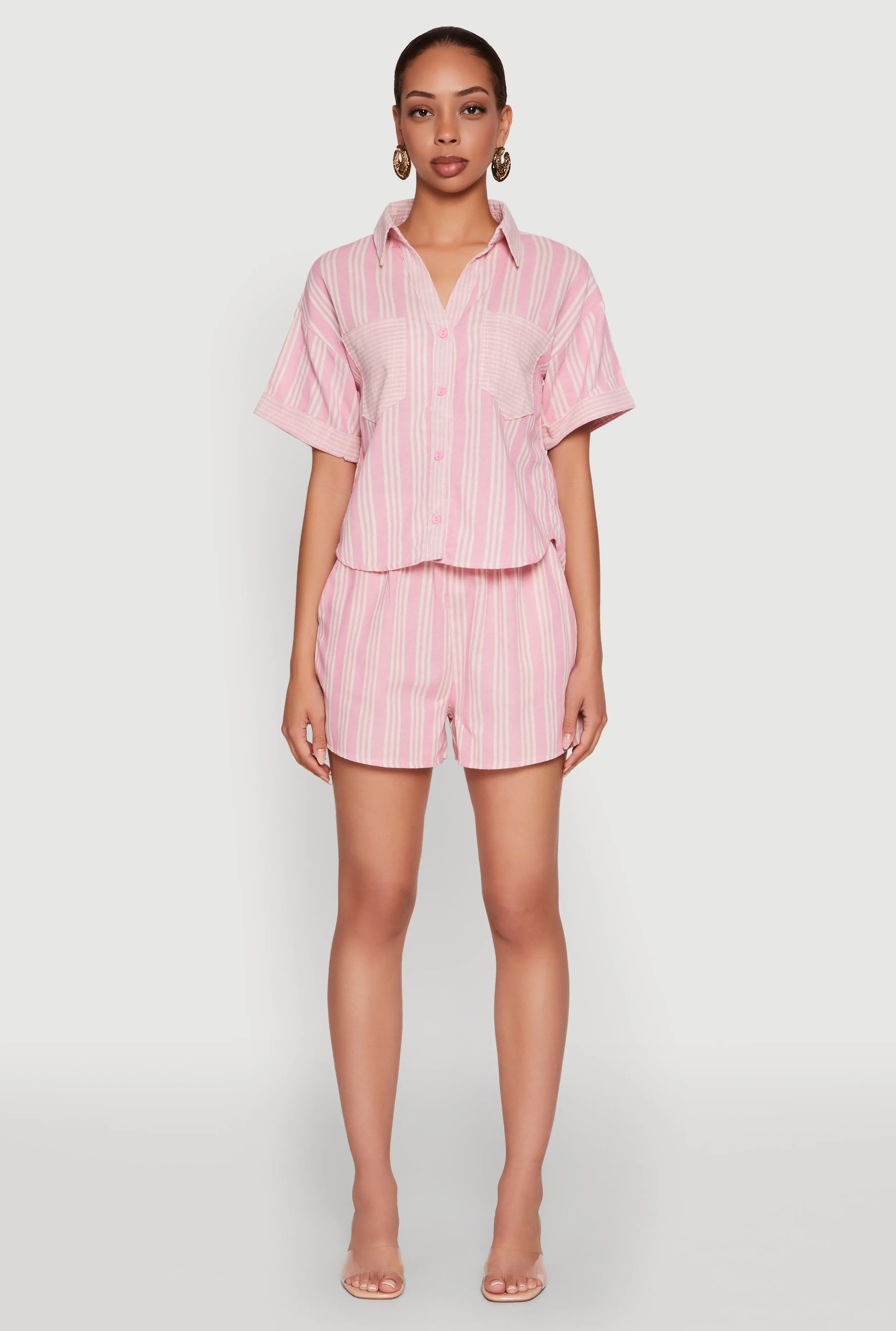 Linen Striped Shirt sold by Rainbow product image thumbnail 3