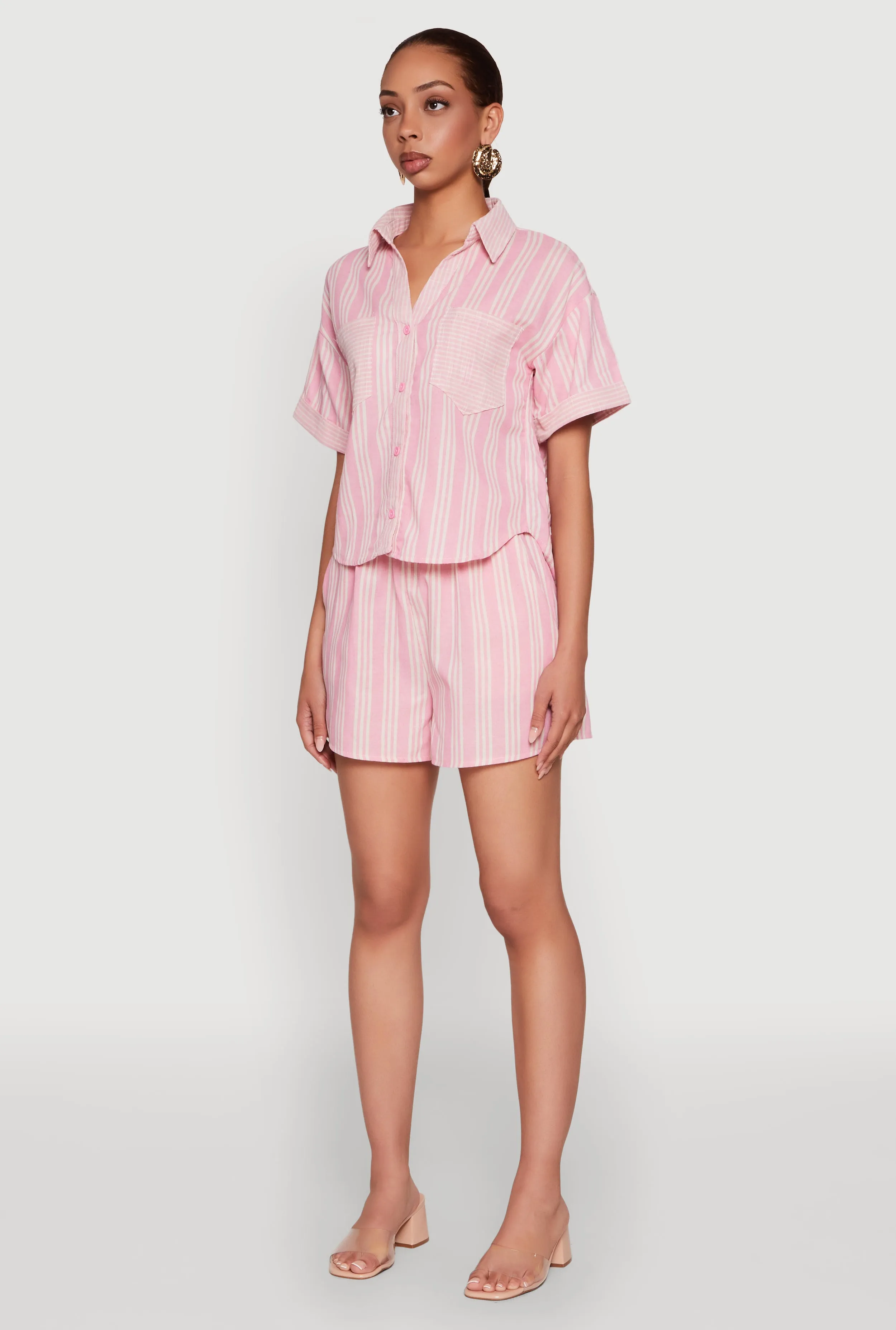 Linen Striped Shirt sold by Rainbow product image thumbnail 5