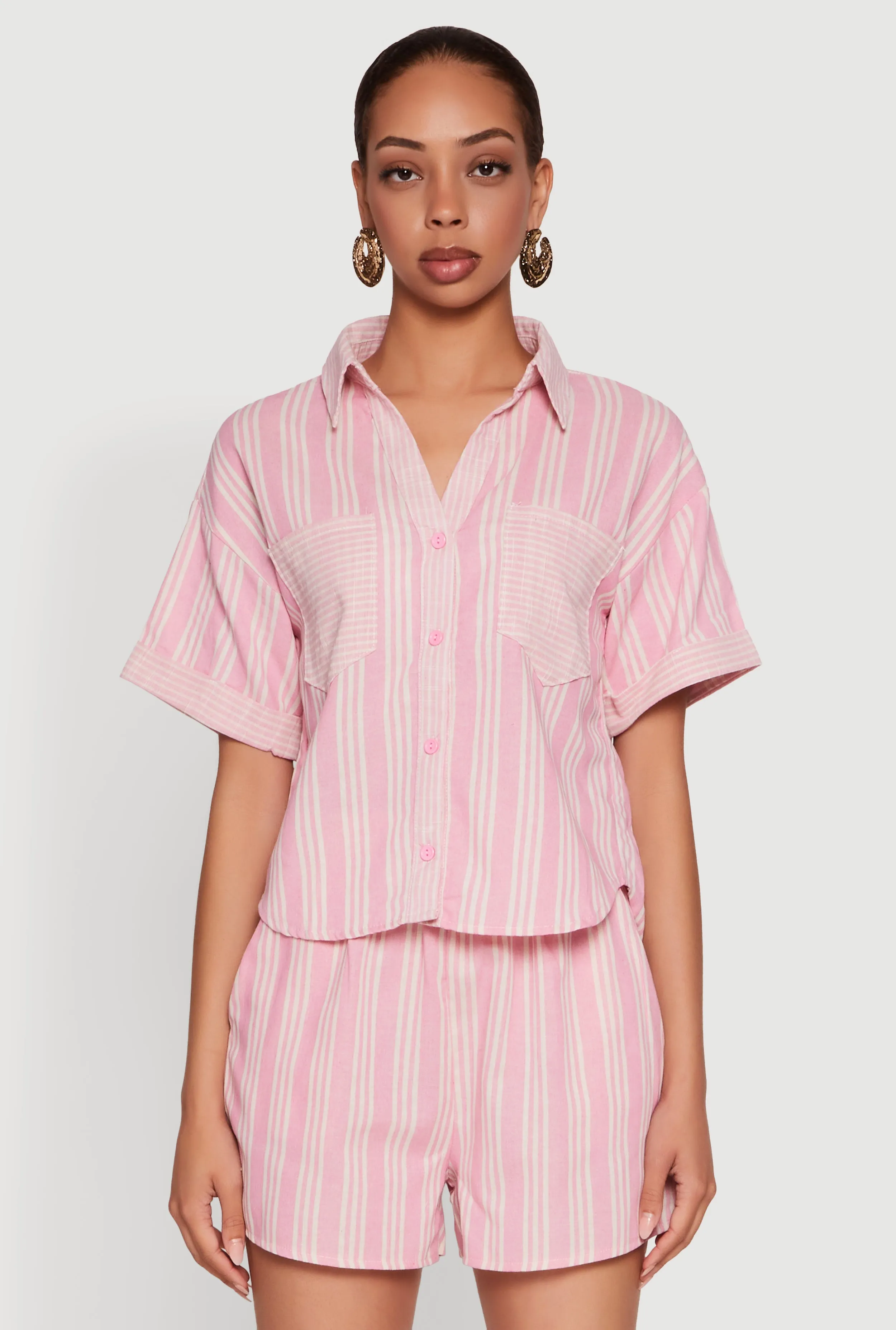 Linen Striped Shirt sold by Rainbow