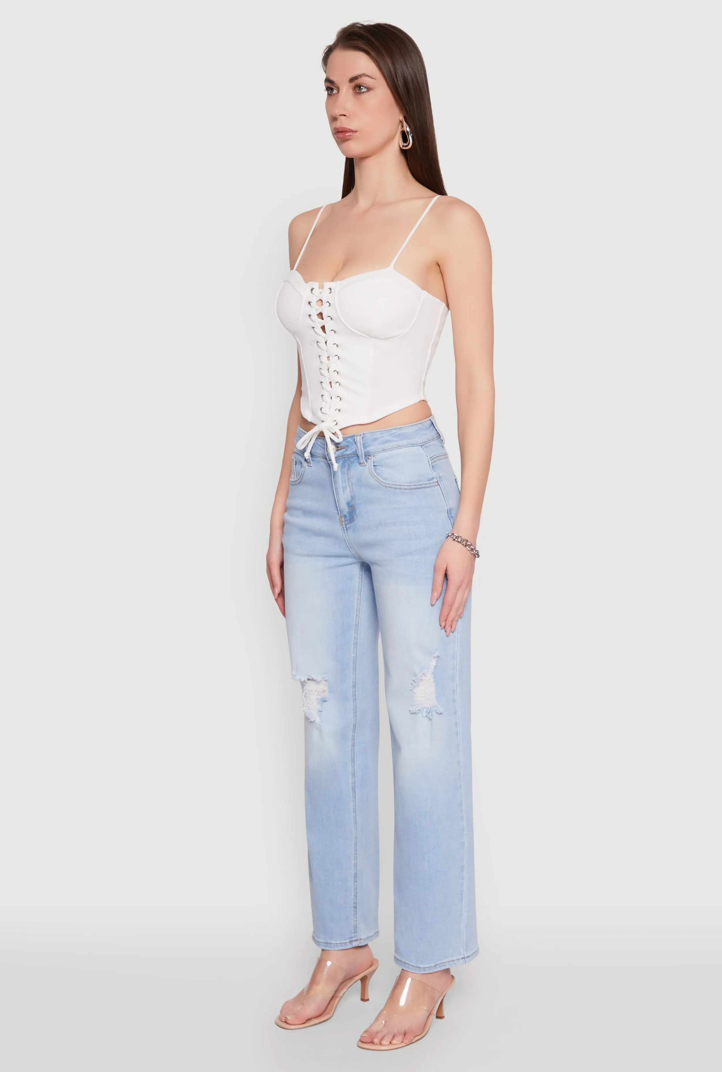 Lace Up Bustier Top sold by Rainbow product image thumbnail 5