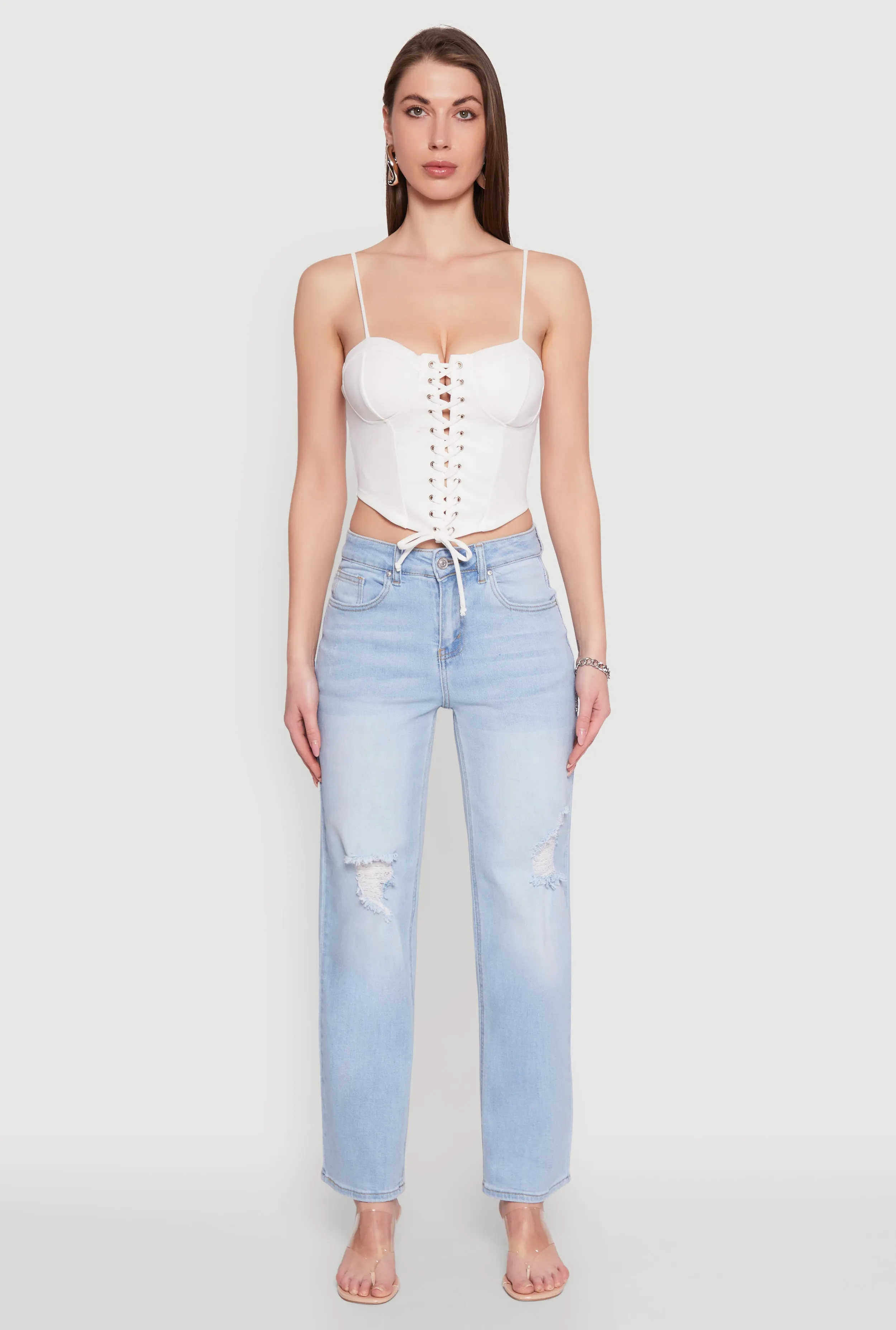 Lace Up Bustier Top sold by Rainbow product image thumbnail 3