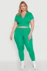 Plus Size Seamless Drawstring Waist Leggings sold by Rainbow