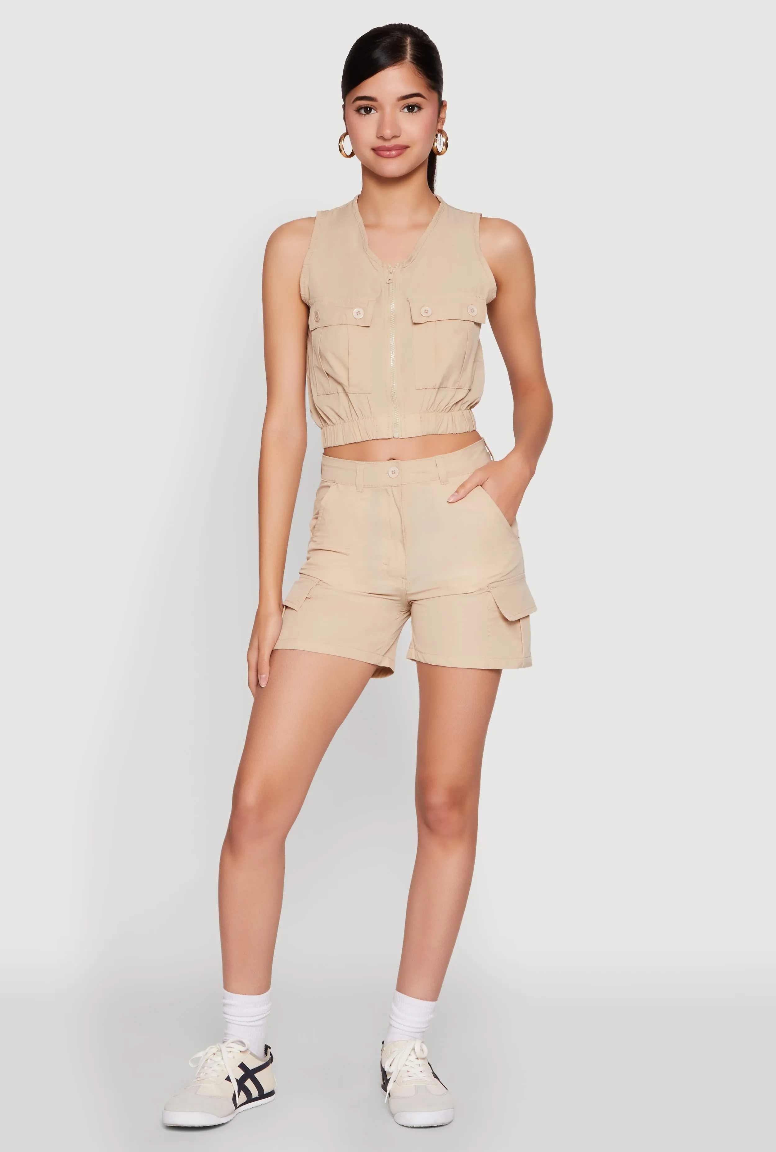 Nylon Cargo Shorts sold by Rainbow