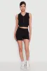Sleeveless Cargo Pocket Crop Top sold by Rainbow