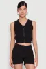 Sleeveless Cargo Pocket Crop Top sold by Rainbow