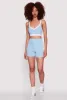 Contrast Side Stripe Biker Shorts sold by Rainbow