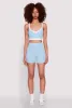 Contrast Side Stripe Biker Shorts sold by Rainbow