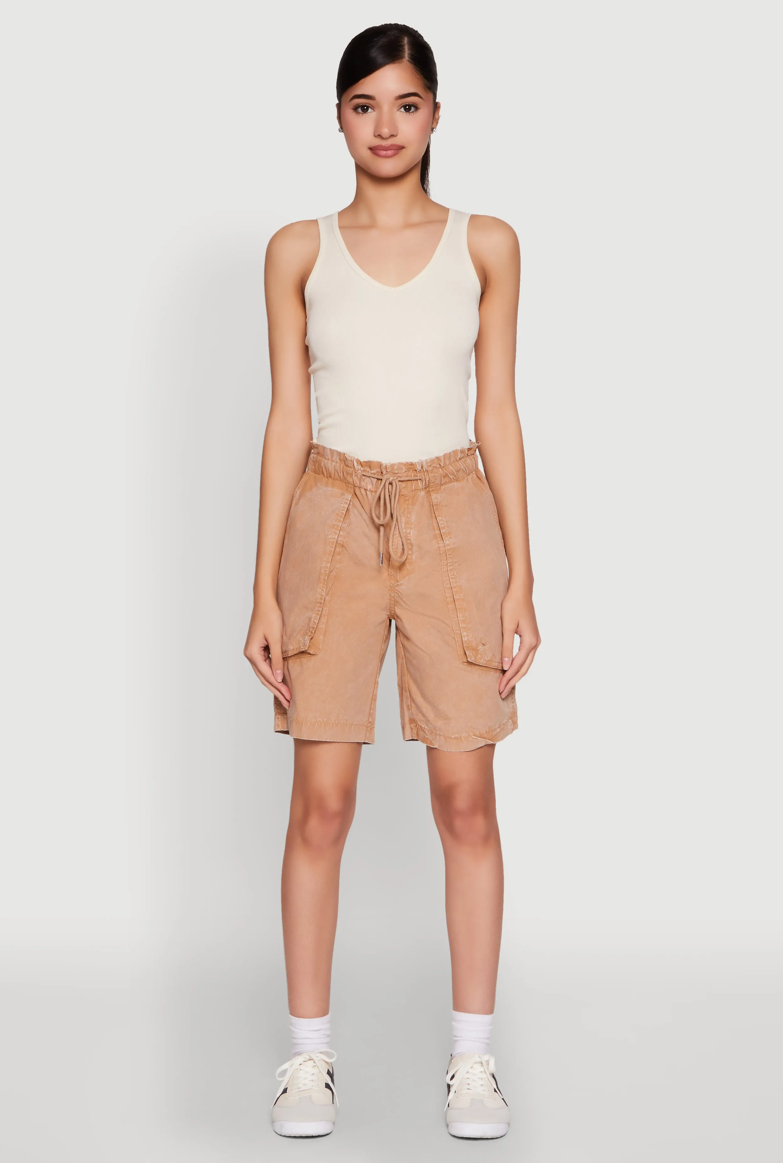 Poplin Drawstring Bermuda Shorts sold by Rainbow product image thumbnail 2