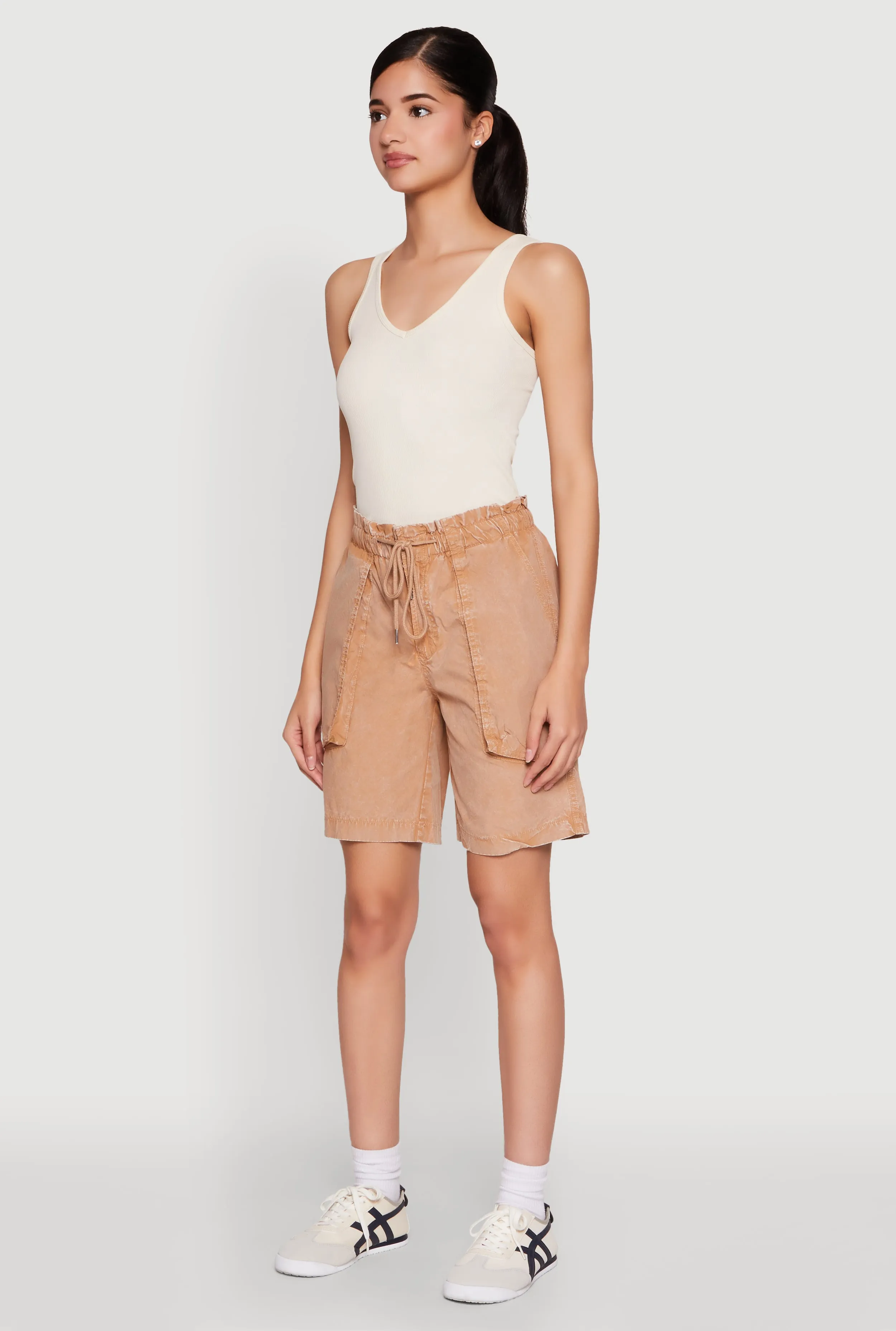 Poplin Drawstring Bermuda Shorts sold by Rainbow product image thumbnail 3