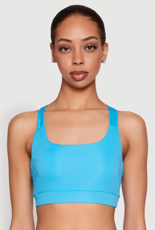 Strappy Racerback Sports Bra sold by Rainbow