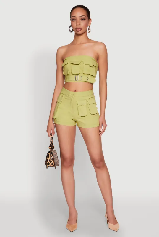 Hyper Stretch Utility Shorts sold by Rainbow