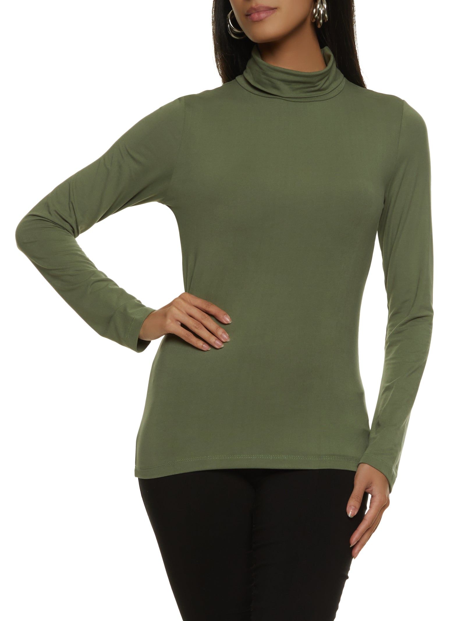 Soft Knit Turtleneck Top sold by Rainbow